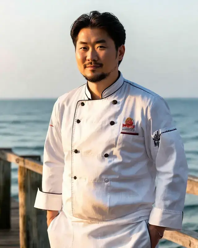 桟橋に立つ ステブ・オーシャン